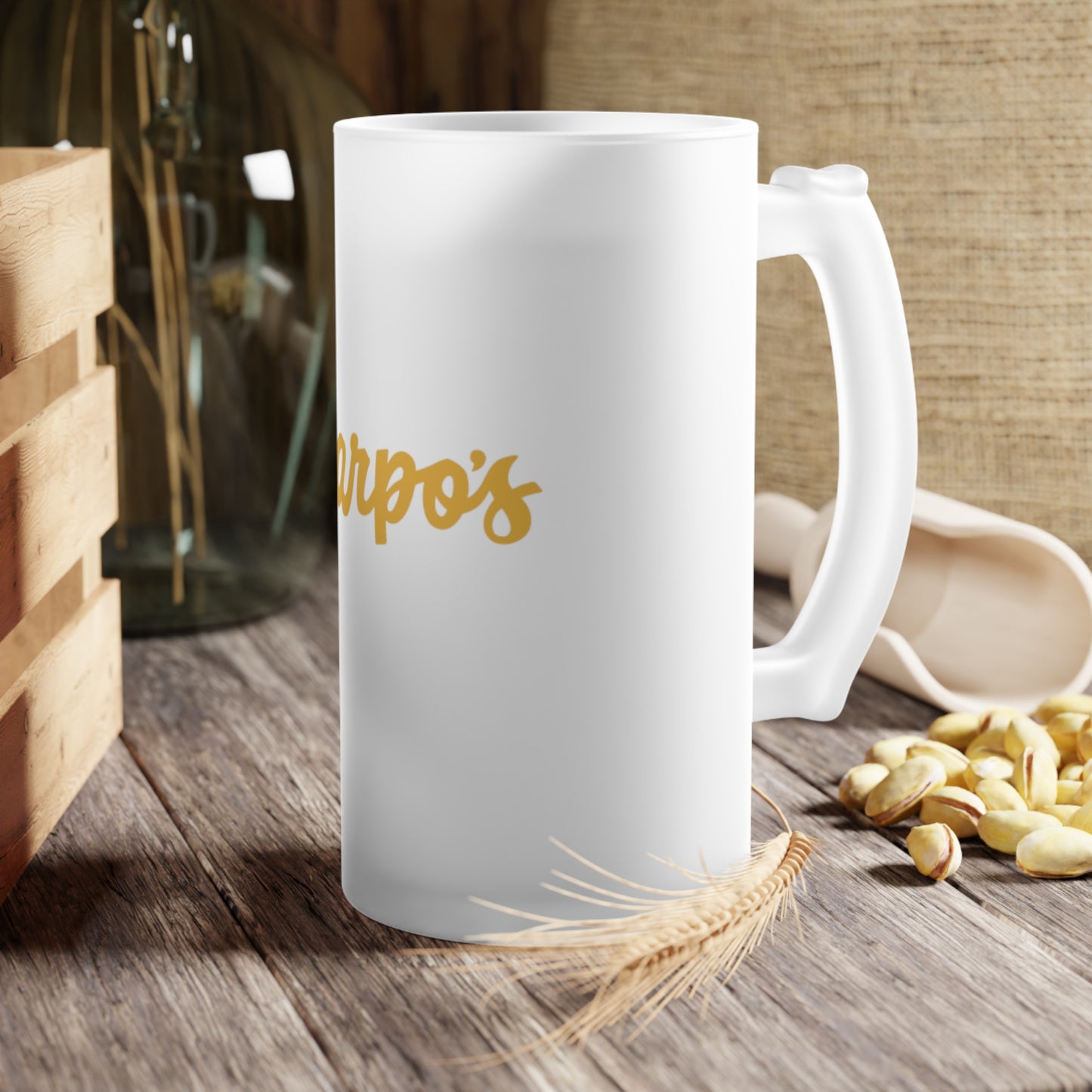Harpo's Frosted Glass Beer Mug