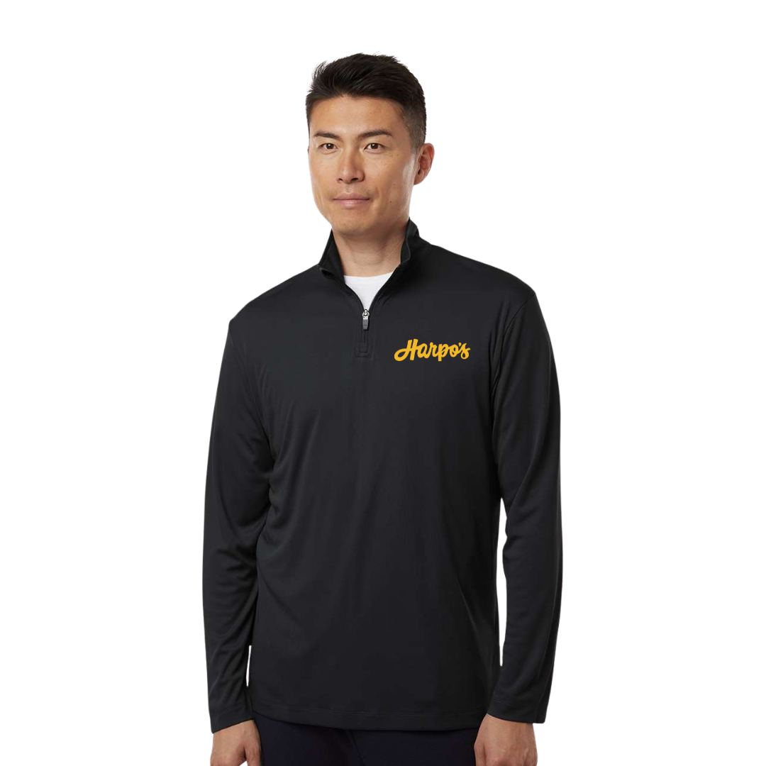 Harpo's Script Men's Performance Quarter-Zip