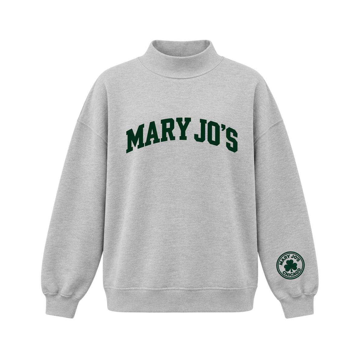 Mary Jo McGuire's Gray Mock Neck