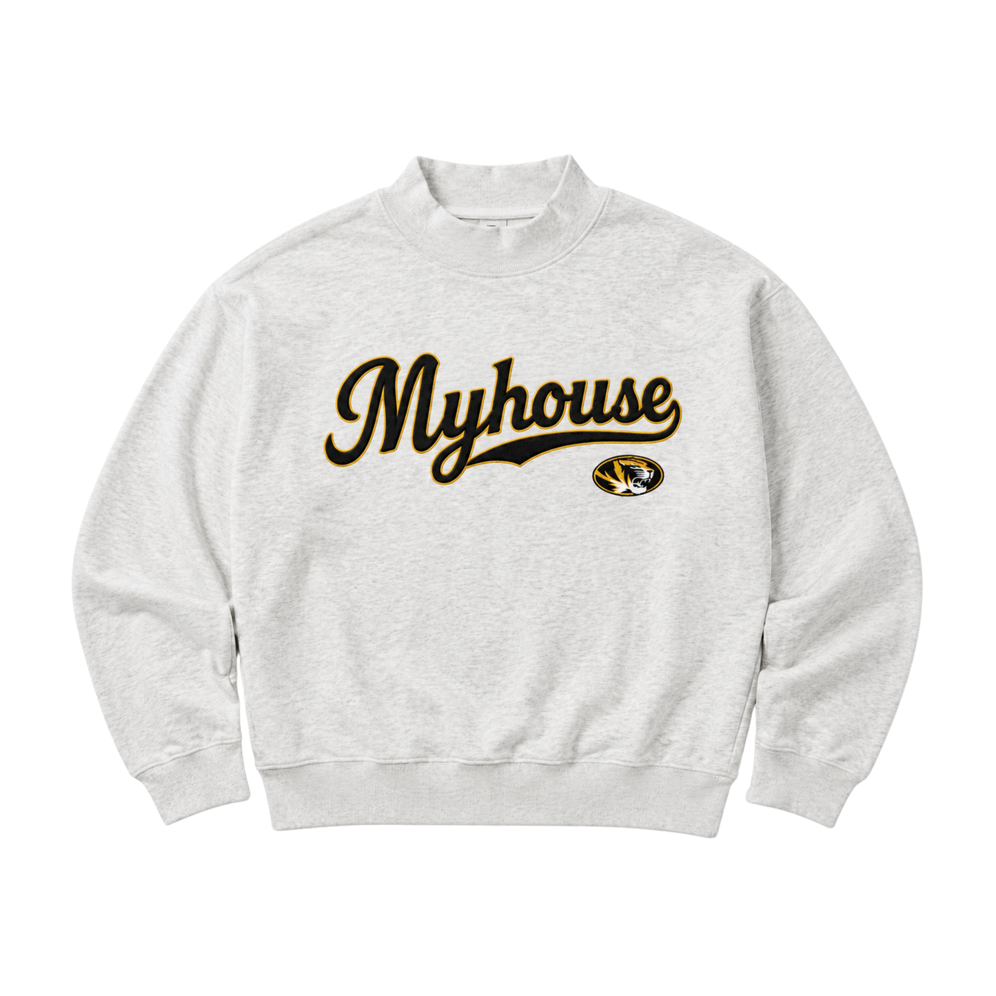 Premium Embroidered Myhouse Mock Neck
