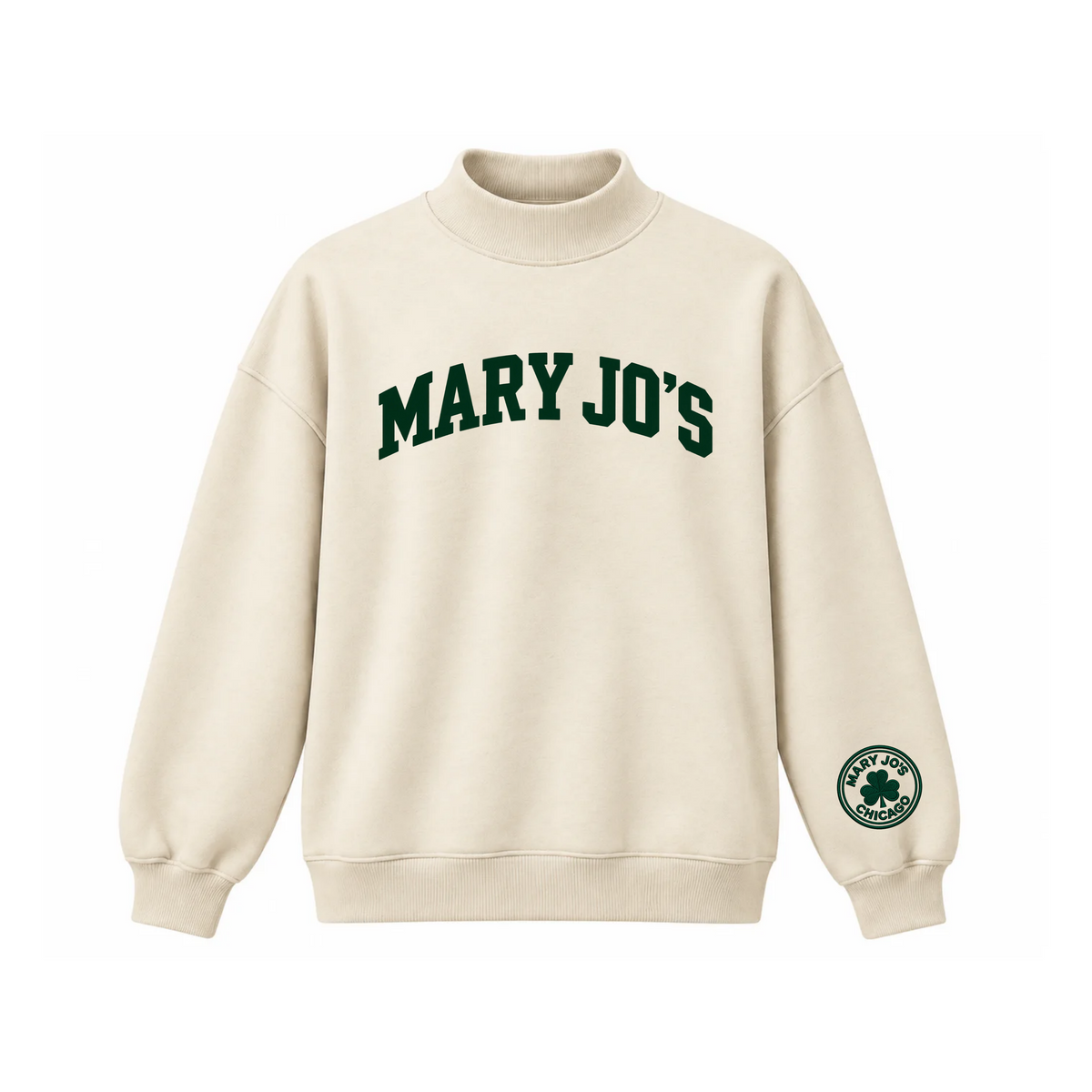 Mary Jo McGuire's Cream Mock Neck